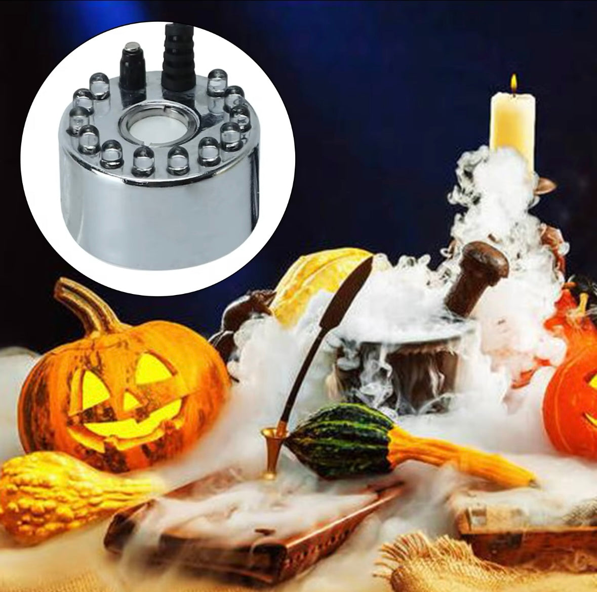 Halloween Pumpkin Led Mist Maker