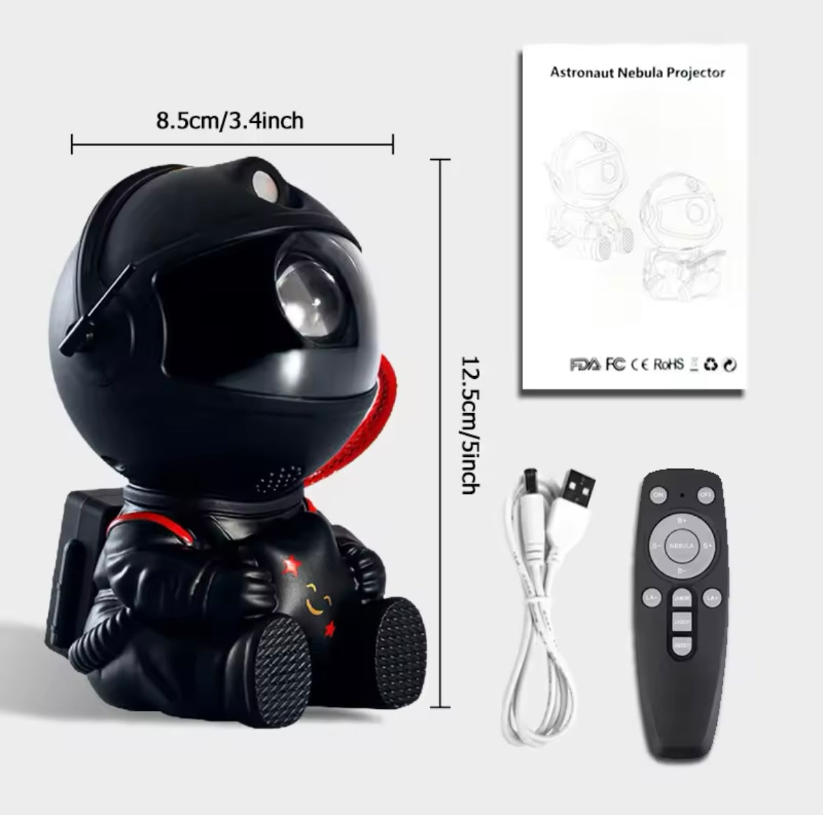 Space Astronaut Star Led Night Projector